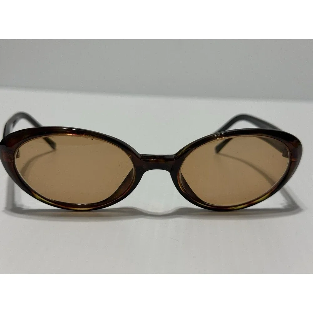 VTG GUESS GU 646 LUXE DA/BLK-1 Womens Brown Semi Cat Eye Eyeglasses FRAMES ONLY